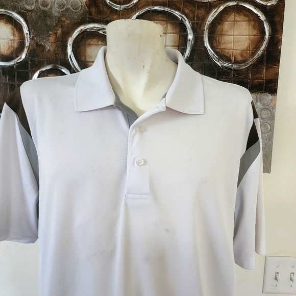 Men's PGA Tour White Polo Shirt Size XL - Picture 4 of 7